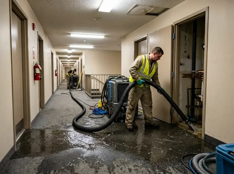 multi-unit-apartment-hallway-f-005 — frequently asked questions, Emergency Burst Pipe Water Extraction & Removal in River Oa…